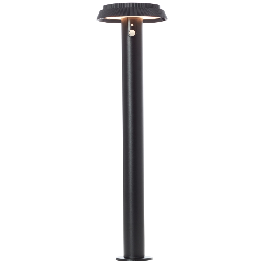 Brilliant - LED solarna lampa sa senzorom ALVERO LED/4W/3,7V 2000 mAh 70 cm IP44 crna