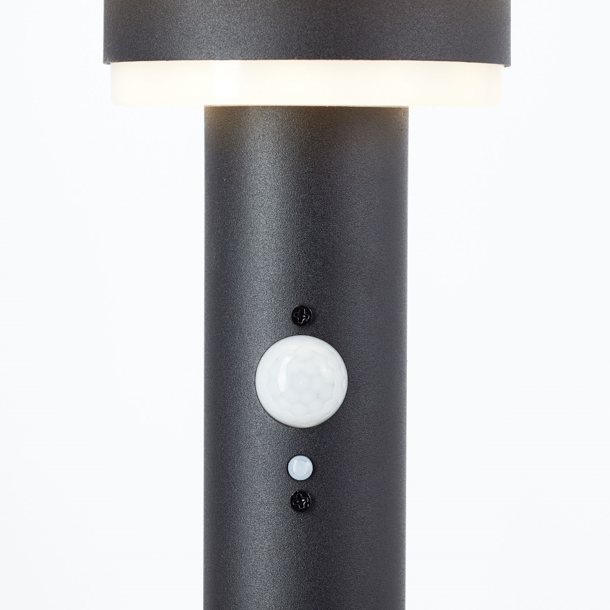 Brilliant - LED solarna lampa GARVINA sa senzorom LED/3W/3,7V 2000 mAh 85 cm IP44 crna