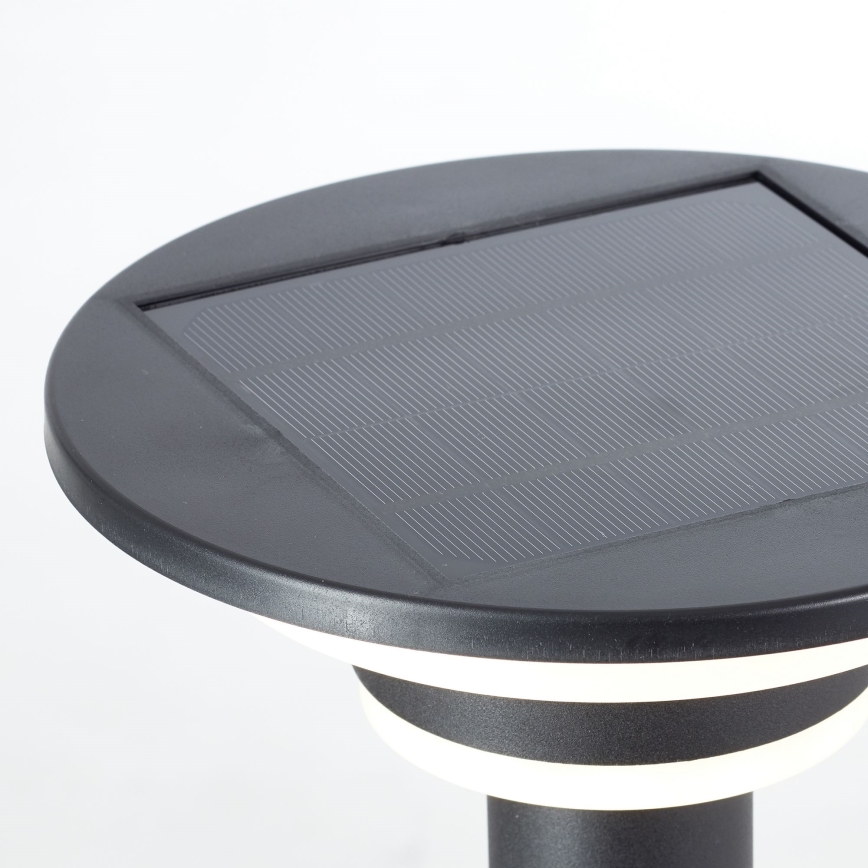Brilliant - LED solarna lampa GARVINA sa senzorom LED/3W/3,7V 2000 mAh 85 cm IP44 crna