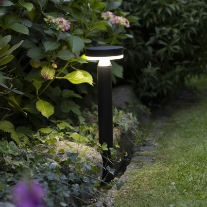 Brilliant - LED solarna lampa sa senzorom MAGUA LED/4W/3,7V 2000 mAh 50,2 cm IP44 crna