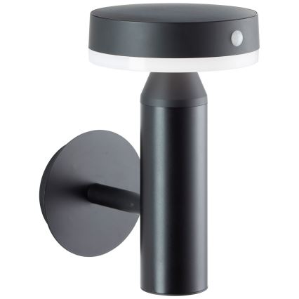 Brilliant - MAGUA solarno LED zidno svetlo sa senzorom, 4W/3,7V, 2000 mAh, IP44