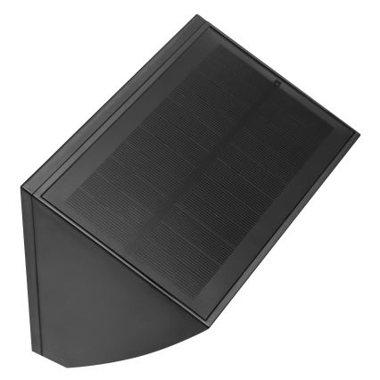 Brilliant - LED solarno zidno svetlo sa senzorom SIERRA LED/6W/3,7V 2700/4000/6500K 2000 mAh IP54 crno