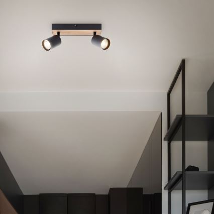 Brilliant - LED spot svetiljka JELLO 2xGU10/4,5W/230V borovina