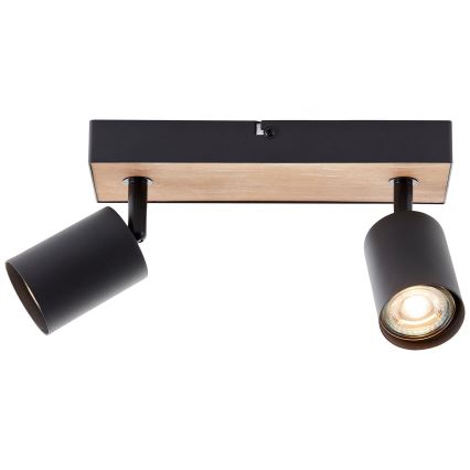 Brilliant - LED spot svetiljka JELLO 2xGU10/4,5W/230V borovina