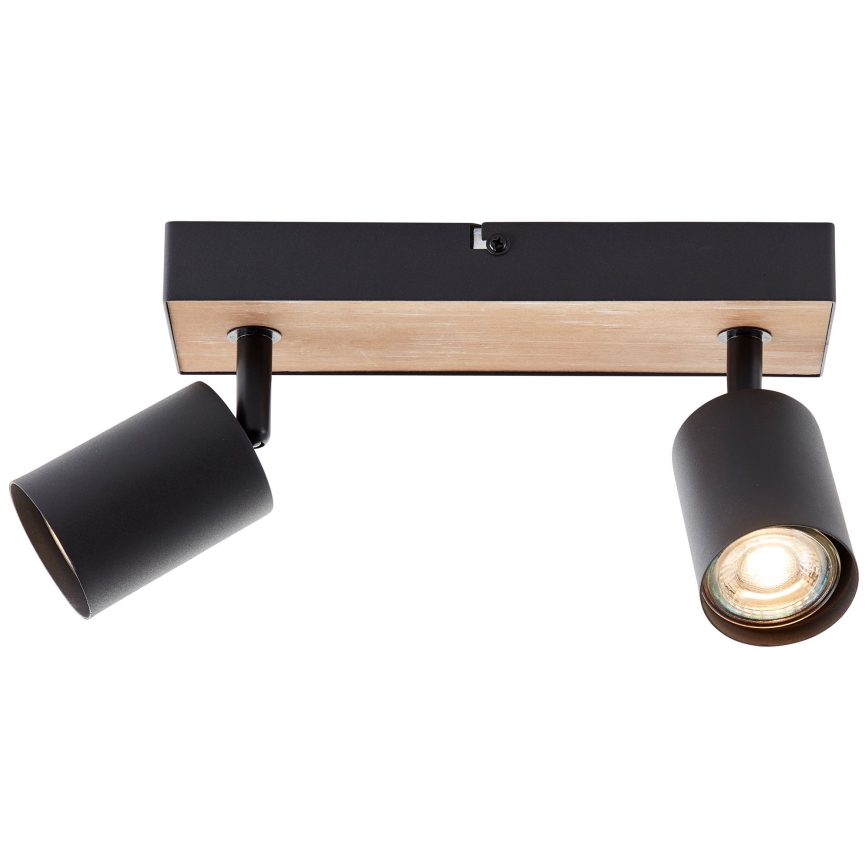 Brilliant - LED spot svetiljka JELLO 2xGU10/4,5W/230V borovina