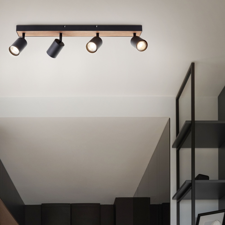 Brilliant - LED spot svetiljka JELLO 4xGU10/4,5W/230V borovina