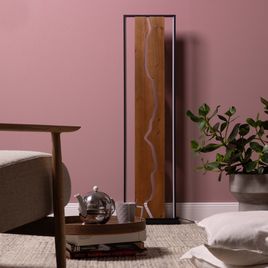 Brilliant - LED stojeća lampa THUNDER LED/18W/230V borovina