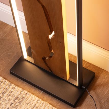 Brilliant - LED stojeća lampa THUNDER LED/18W/230V borovina