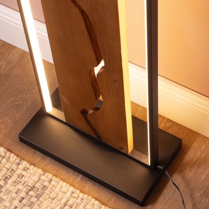 Brilliant - LED stojeća lampa THUNDER LED/18W/230V borovina