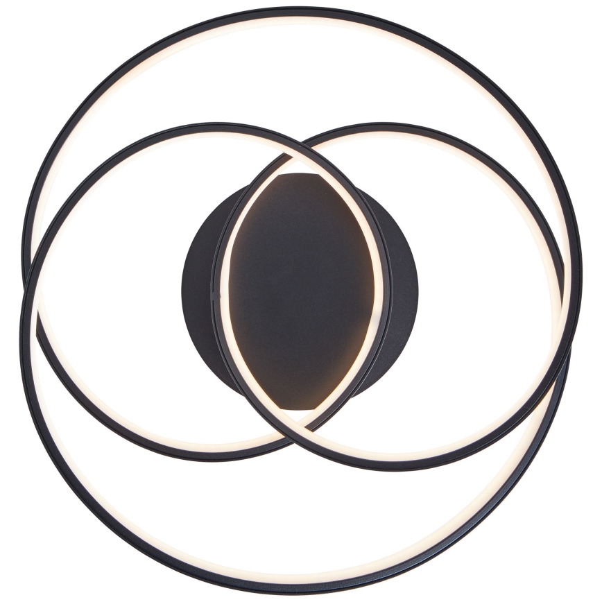 Brilliant - LED stropna svetiljka LABYRINTH LED/40W/230V, prečnik 39,5 cm, crna