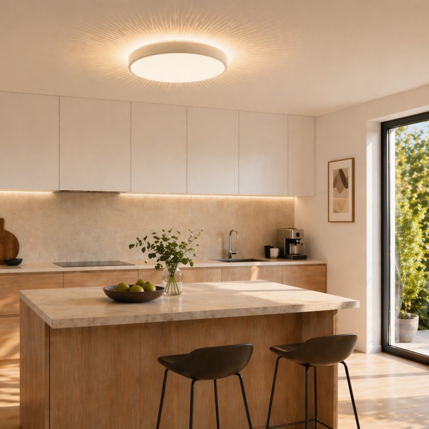Brilliant - LED stropno svetilo SOLISTRA LED/18W/230V Ø 34,5 cm belo