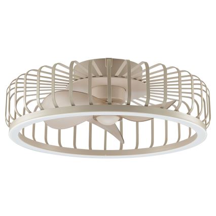 Brilliant - LED prigušiva plafonska lampa sa ventilatorom CAPO LED/36W/230V 2700-6500K prečnika 48 cm bež + daljinsko upravljanje