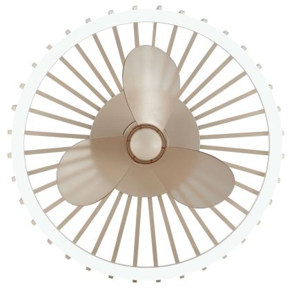 Brilliant - LED prigušiva plafonska lampa sa ventilatorom CAPO LED/36W/230V 2700-6500K prečnika 48 cm bež + daljinsko upravljanje