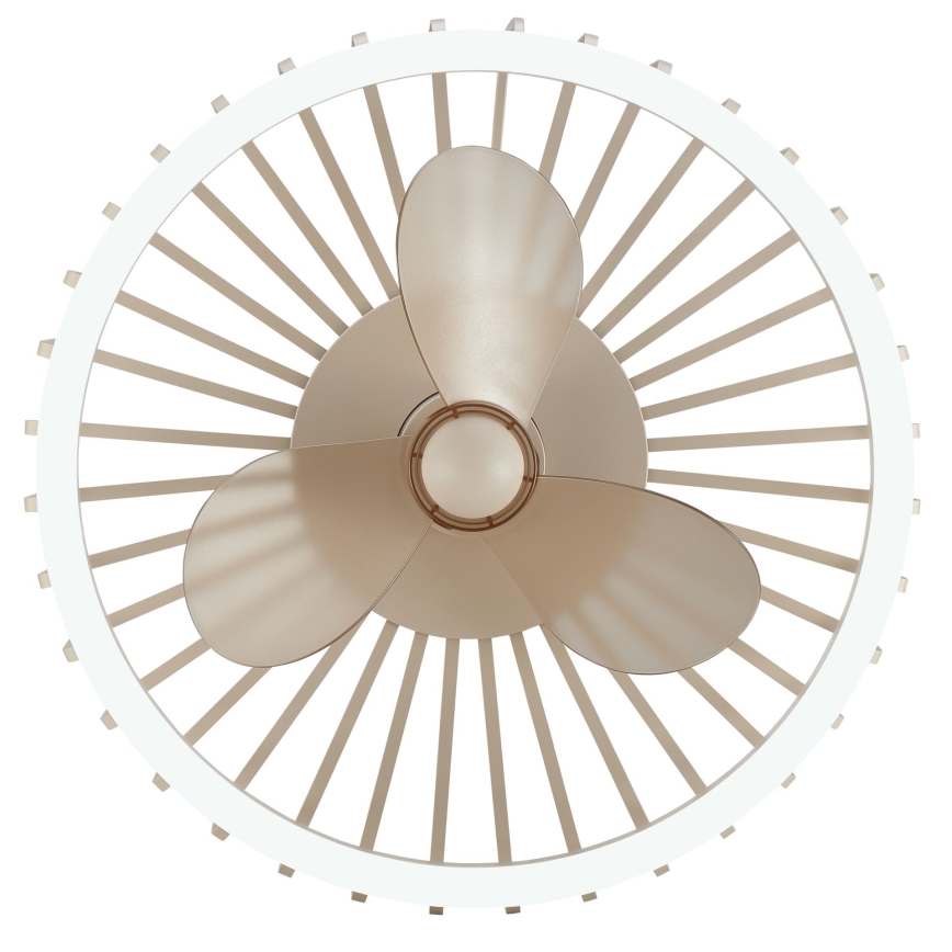 Brilliant - LED prigušiva plafonska lampa sa ventilatorom CAPO LED/36W/230V 2700-6500K prečnika 48 cm bež + daljinsko upravljanje