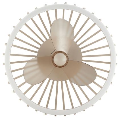Brilliant - LED prigušiva plafonska lampa sa ventilatorom CAPO LED/36W/230V 2700-6500K prečnika 48 cm bež + daljinsko upravljanje