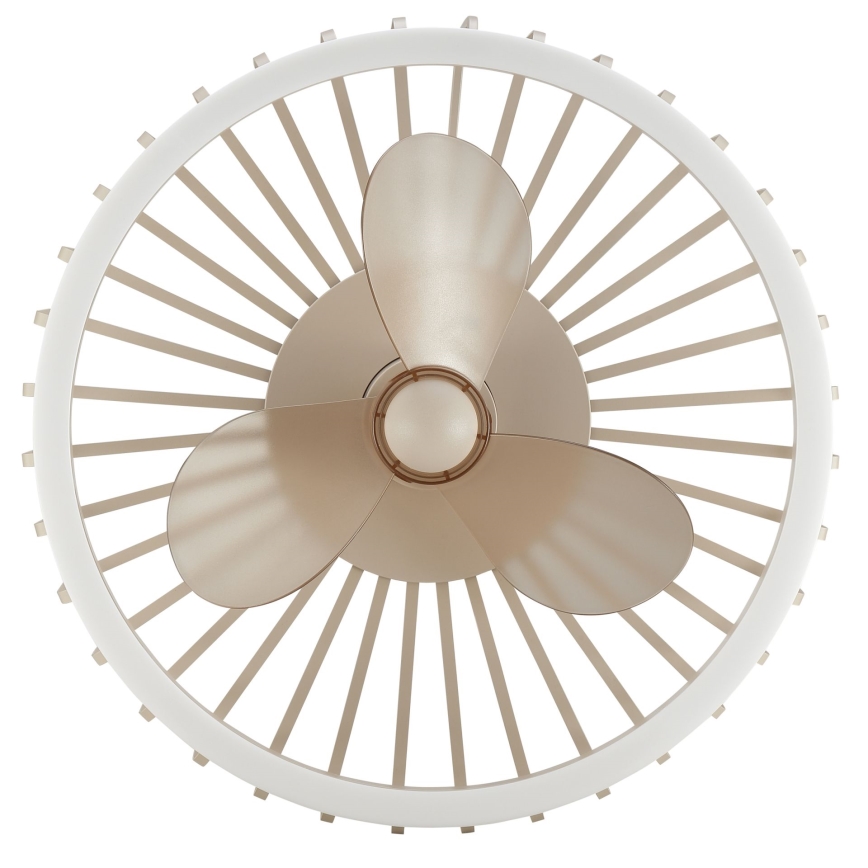 Brilliant - LED prigušiva plafonska lampa sa ventilatorom CAPO LED/36W/230V 2700-6500K prečnika 48 cm bež + daljinsko upravljanje