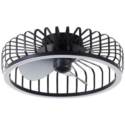 Brilliant - LED prigušiva stropna svetiljka sa ventilatorom CAPO LED/36W/230V 2700-6500K prečnik 48 cm crna + daljinski upravljač