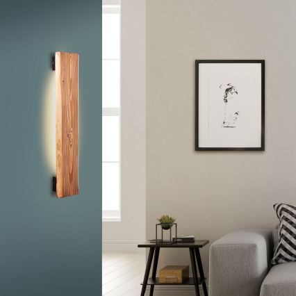 Brilliant - LED zidno svetlo FEINGOLD LED/8,5W/230V borovina