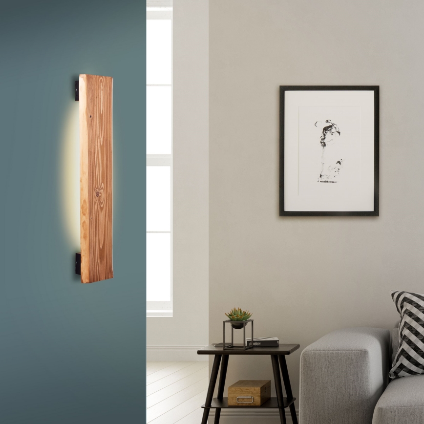 Brilliant - LED zidno svetlo FEINGOLD LED/8,5W/230V borovina