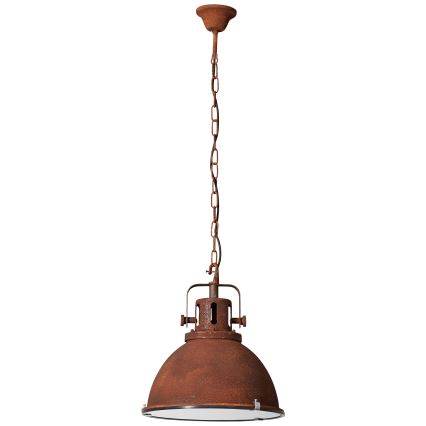 Brilliant - Luster na lancu JESPER GLAS 1xE27/60W/230V bakarna