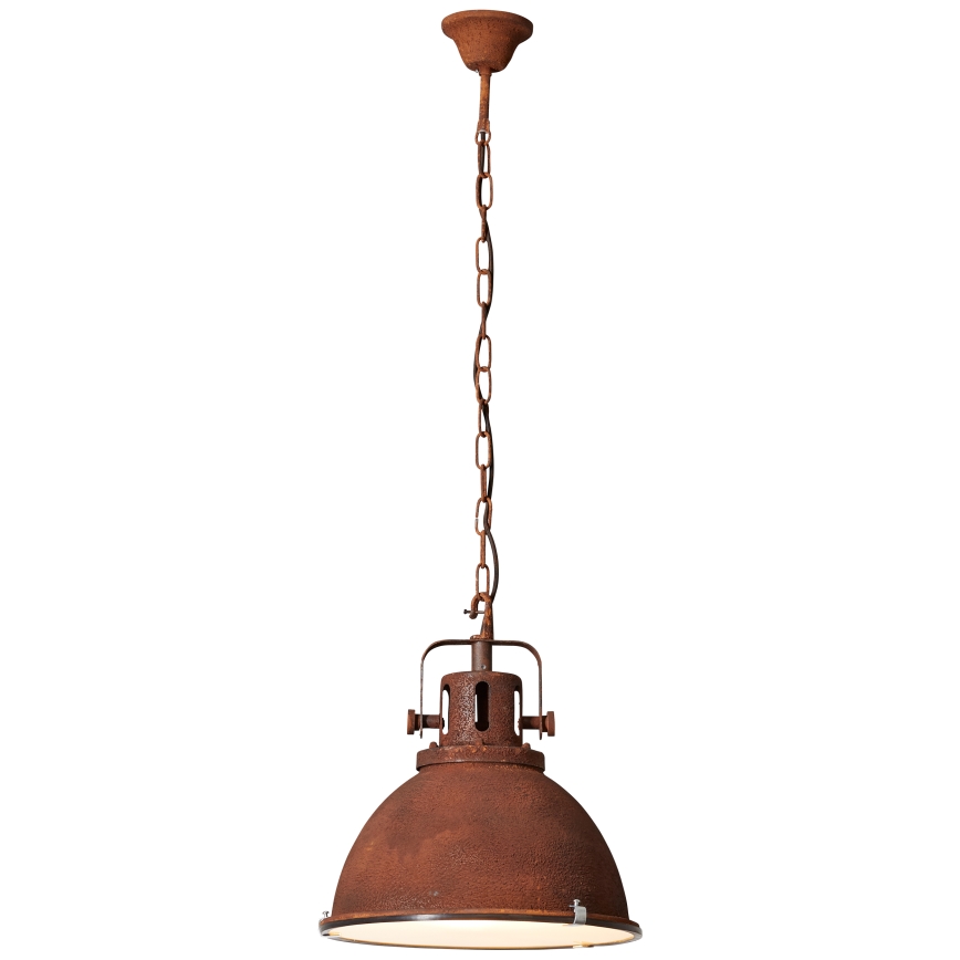 Brilliant - Luster na lancu JESPER GLAS 1xE27/60W/230V bakarna