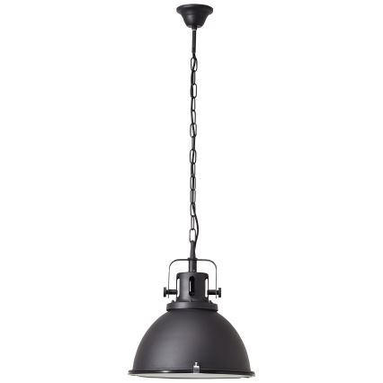 Brilliant - Luster na lancu JESPER GLAS 1xE27/60W/230V crna