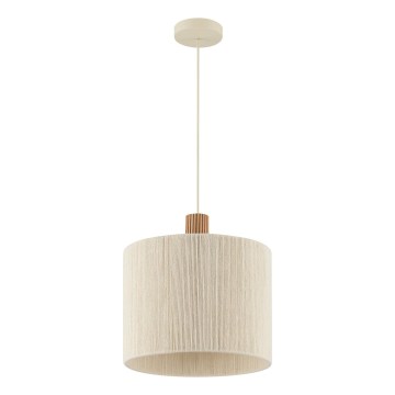Brilliant - Luster na sajli ARLO 1xE27/20W/230V prečnik 35 cm krem