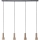 Brilliant - Luster na sajli CADIZ 4xGU10/10W/230V bronza