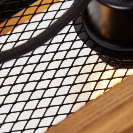 Brilliant - Luster na sajli CALANDRA 6xE27/42W/230V borovina