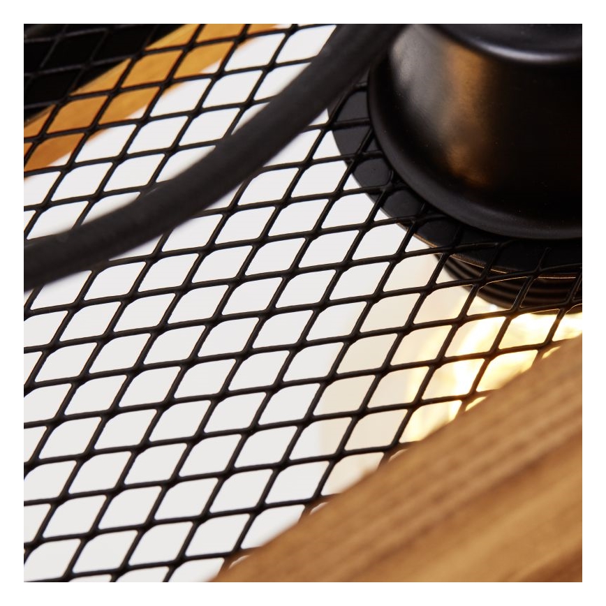 Brilliant - Luster na sajli CALANDRA 6xE27/42W/230V borovina