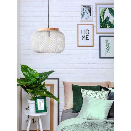 Brilliant - Luster na sajli GIADA 1xE27/40W/230V prečnik 39 cm siva