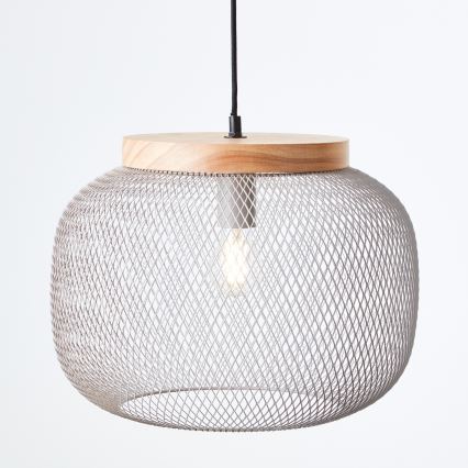Brilliant - Luster na sajli GIADA 1xE27/40W/230V prečnik 39 cm siva