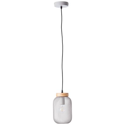 Brilliant - Luster na sajli GIADA 1xE27/40W/230V Ø 16 cm siva