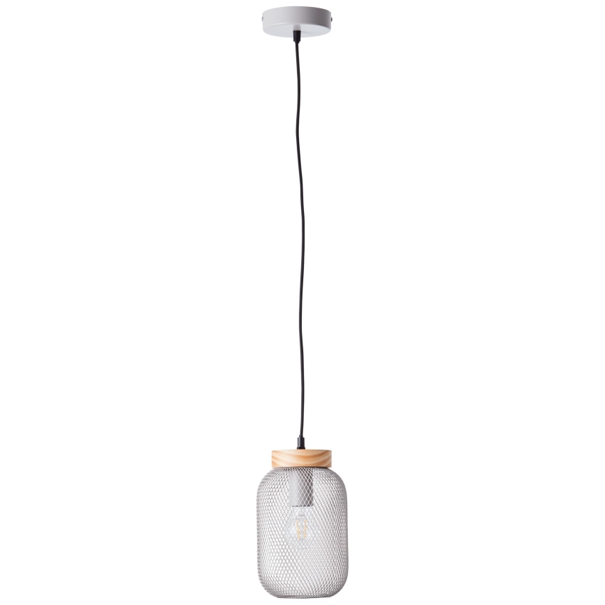 Brilliant - Luster na sajli GIADA 1xE27/40W/230V Ø 16 cm siva