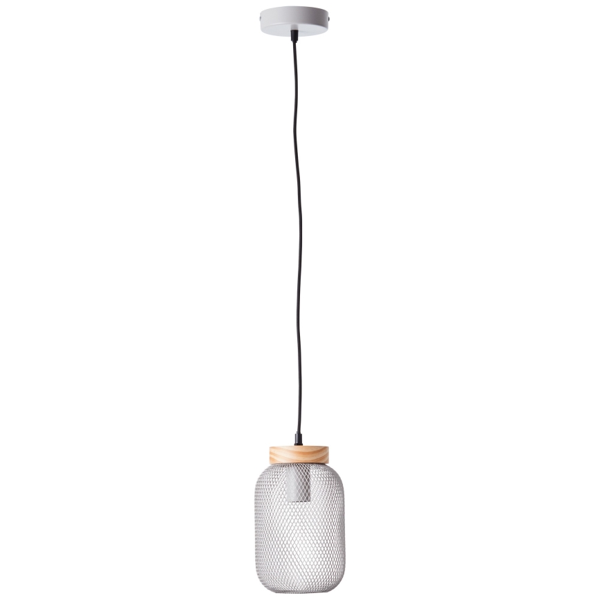 Brilliant - Luster na sajli GIADA 1xE27/40W/230V Ø 16 cm siva