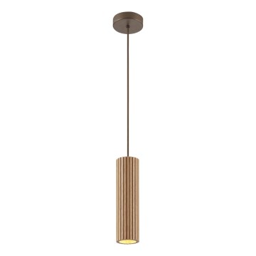 Brilliant - Luster na sajli LAKEWOOD 1xGU10/10W/230V prečnik 10 cm braon