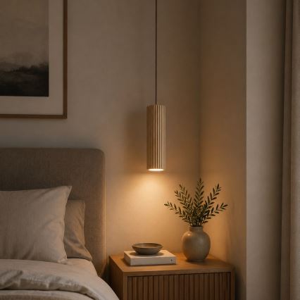 Brilliant - Luster na sajli LAKEWOOD 1xGU10/10W/230V prečnik 10 cm braon