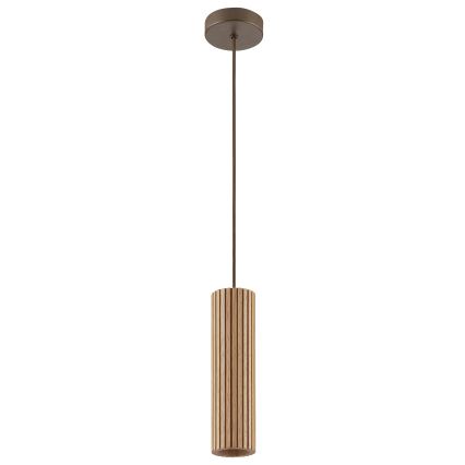Brilliant - Luster na sajli LAKEWOOD 1xGU10/10W/230V prečnik 10 cm braon