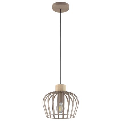 Brilliant - Luster na sajli NORDIC CAGE 1xE27/20W/230V prečnik 25 cm bež