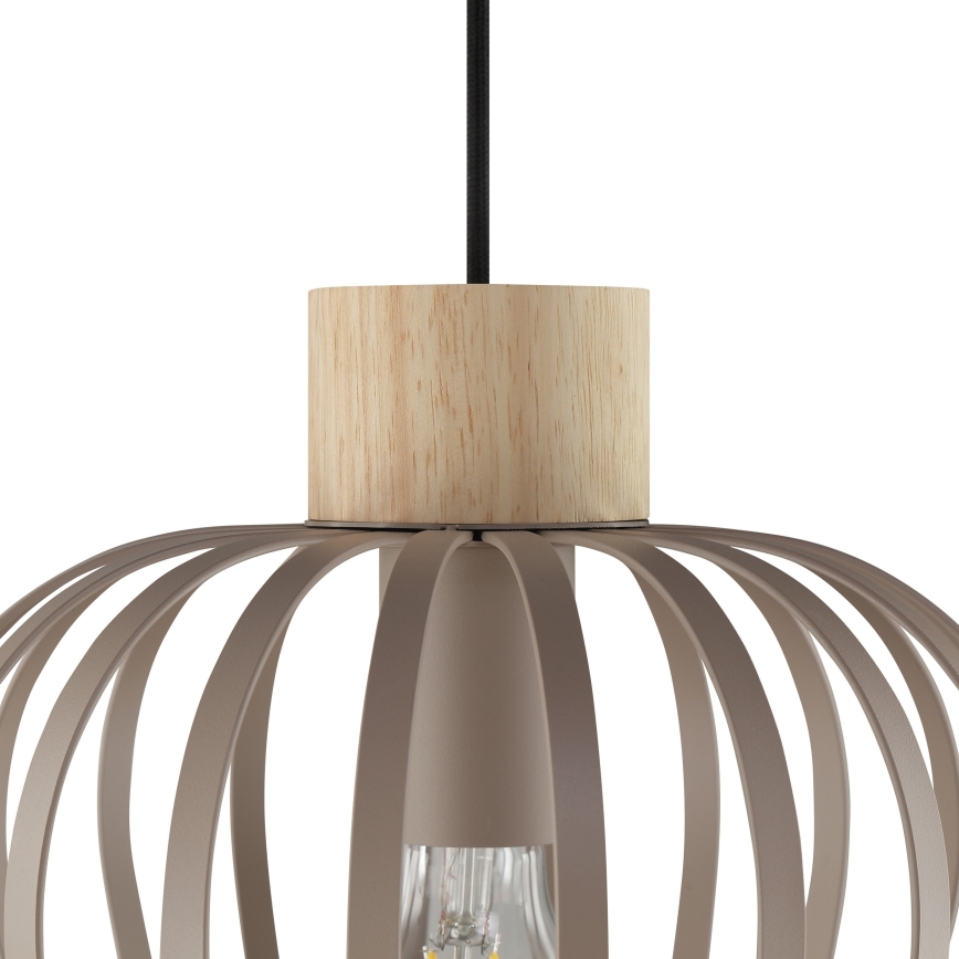 Brilliant - Luster na sajli NORDIC CAGE 1xE27/20W/230V prečnik 25 cm bež