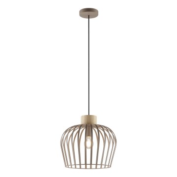 Brilliant - Luster na sajli NORDIC CAGE 1xE27/20W/230V prečnik 35 cm bež