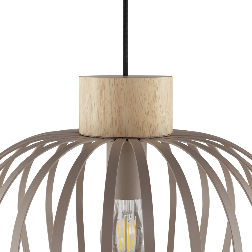 Brilliant - Luster na sajli NORDIC CAGE 1xE27/20W/230V prečnik 35 cm bež