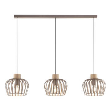 Brilliant - Luster na sajli NORDIC CAGE 3xE27/20W/230V bež
