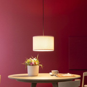 Brilliant - Luster na sajli TONY 1xE27/20W/230V prečnik 35 cm krem boje