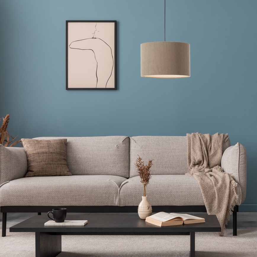 Brilliant - Luster na sajli TONY 1xE27/20W/230V Ø 35 cm braon