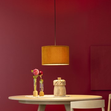 Brilliant - Luster na sajli TONY 1xE27/20W/230V Ø 35 cm narandžasta