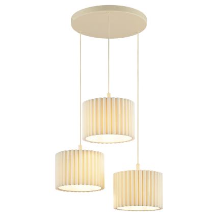 Brilliant - Luster na sajli VELIN 3xE27/20W/230V pr. 61 cm krem