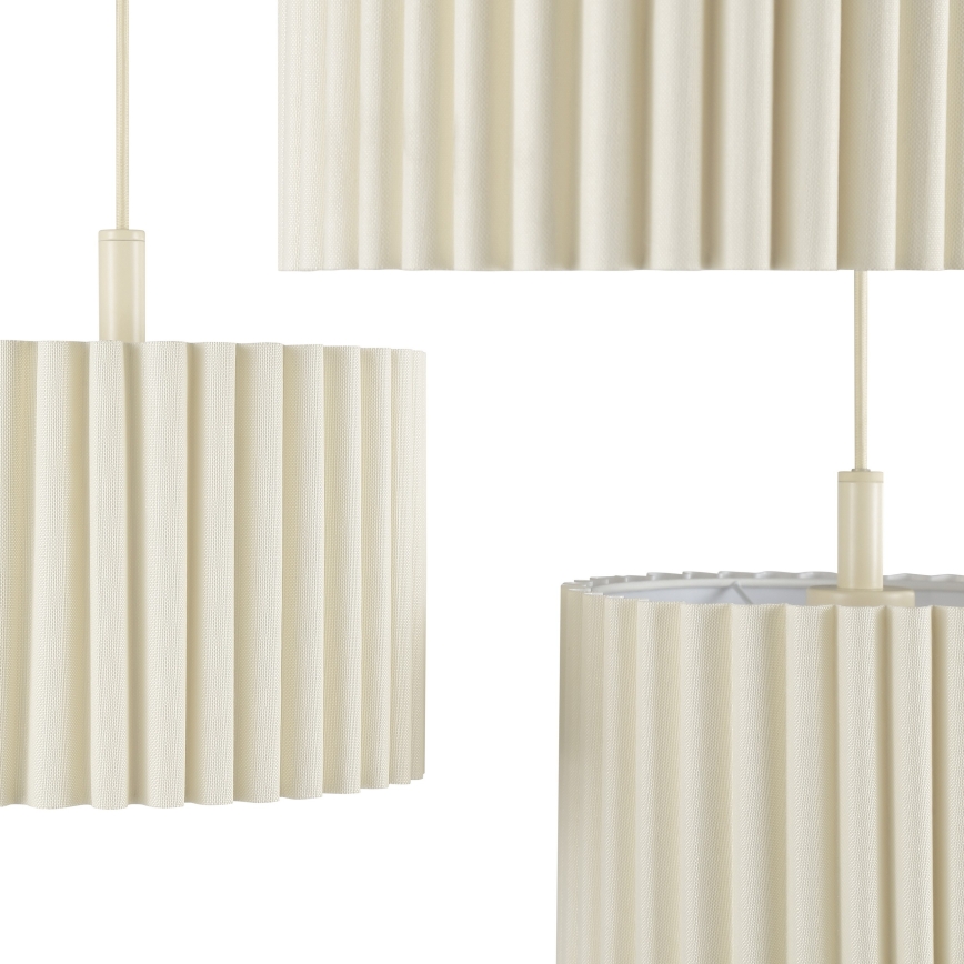 Brilliant - Luster na sajli VELIN 3xE27/20W/230V pr. 61 cm krem