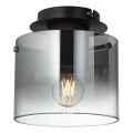 Brilliant - Plafonsko svetlo BETH 1xE27/60W/230V prečnik 20 cm crna/zadimljeno