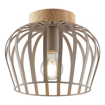 Brilliant - Plafonsko svetlo NORDIC CAGE 1xE27/20W/230V prečnik 25 cm bež